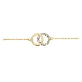Double Circle Ladies Bracelet