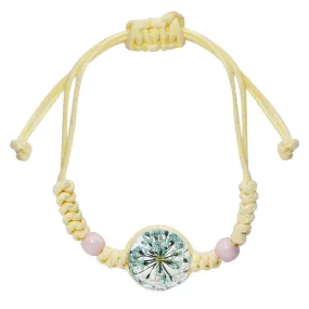 Dried Petal Braided Rope Bracelet Female Stretch Japanese and Korean Girlfriends Carrying Strap Children