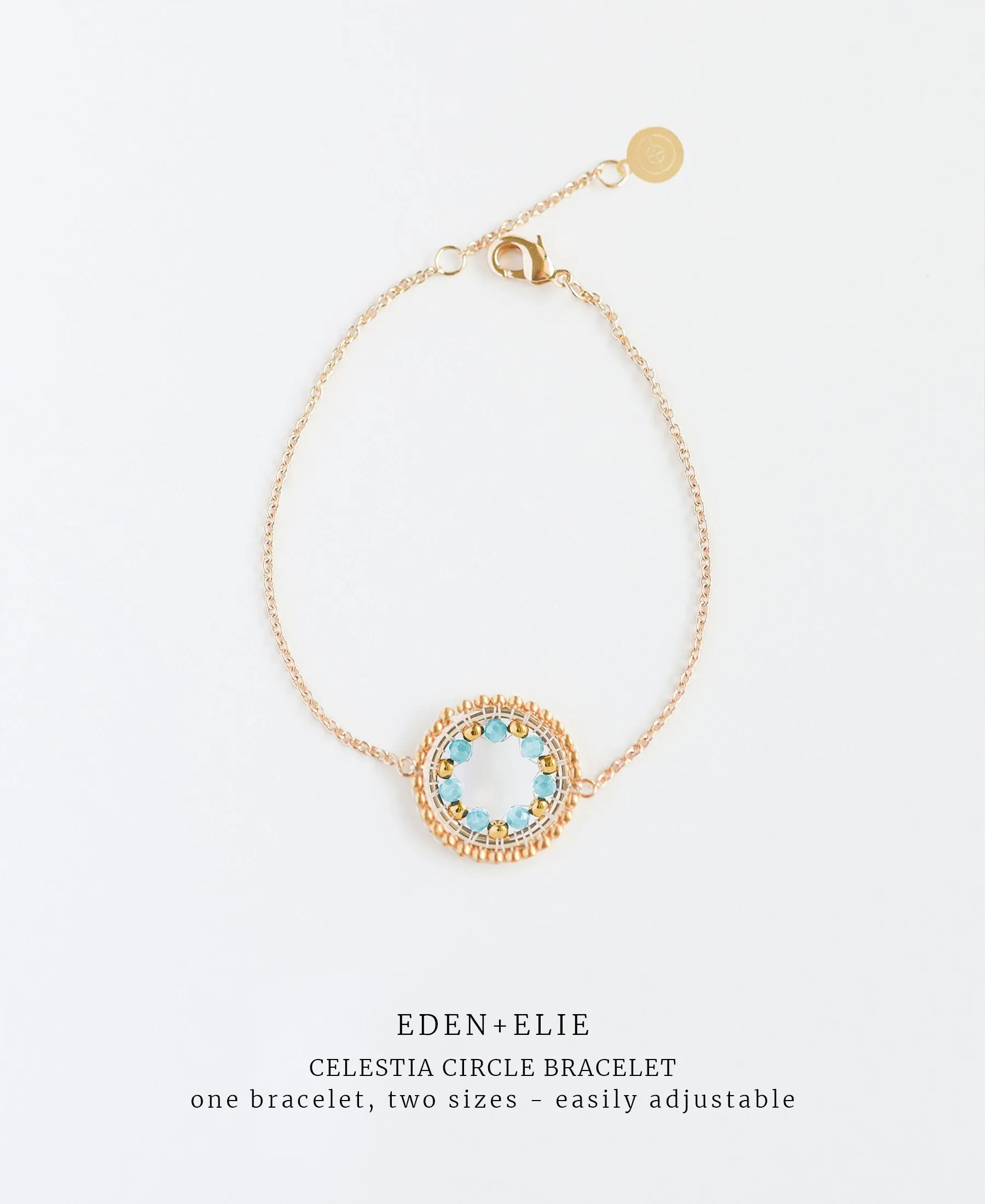 EDEN   ELIE Celestia Circle Bracelet - Amazonite