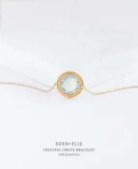 EDEN   ELIE Celestia Circle Bracelet - Amazonite