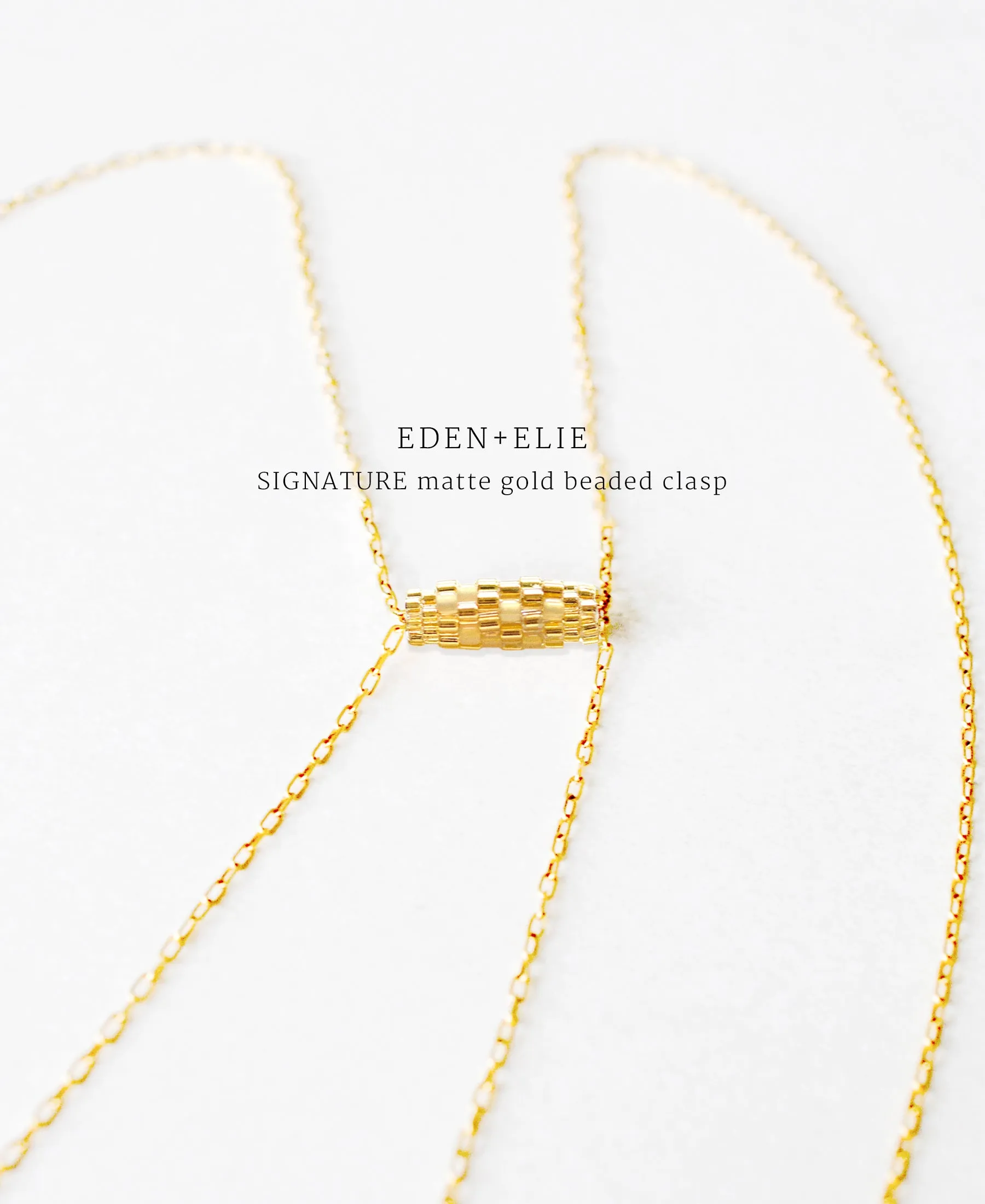 EDEN   ELIE Everyday Adjustable Length Necklace - blossom pink