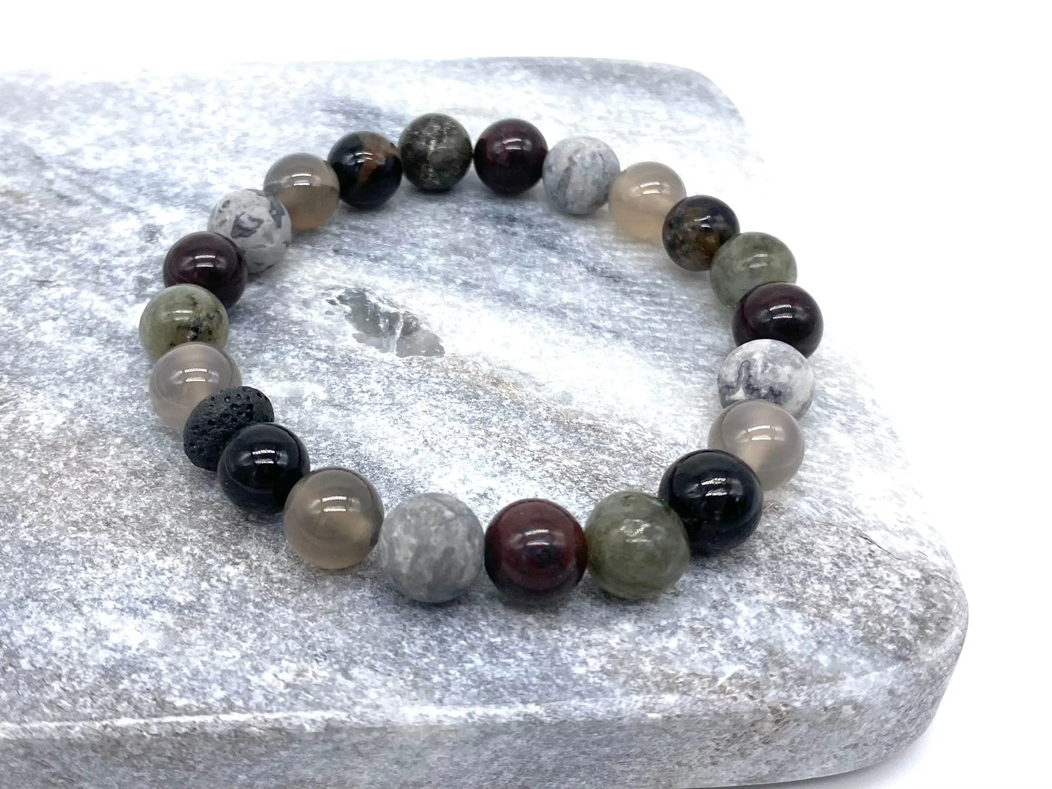 Endurance Crystal Beaded Bracelet - Aromatherapy Bracelet