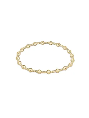 enewton Classic Sincerity Pattern Gold Bead Bracelet: 4mm