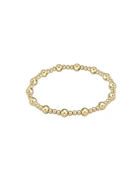 enewton Classic Sincerity Pattern Gold Bead Bracelet: 5mm