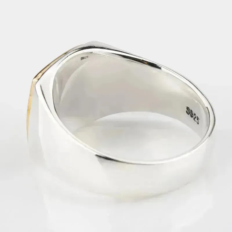 European And American Simple Gold Brushed Men'S Ring Middle East Foreign Trade Fashion Men'S Ring Jewelry