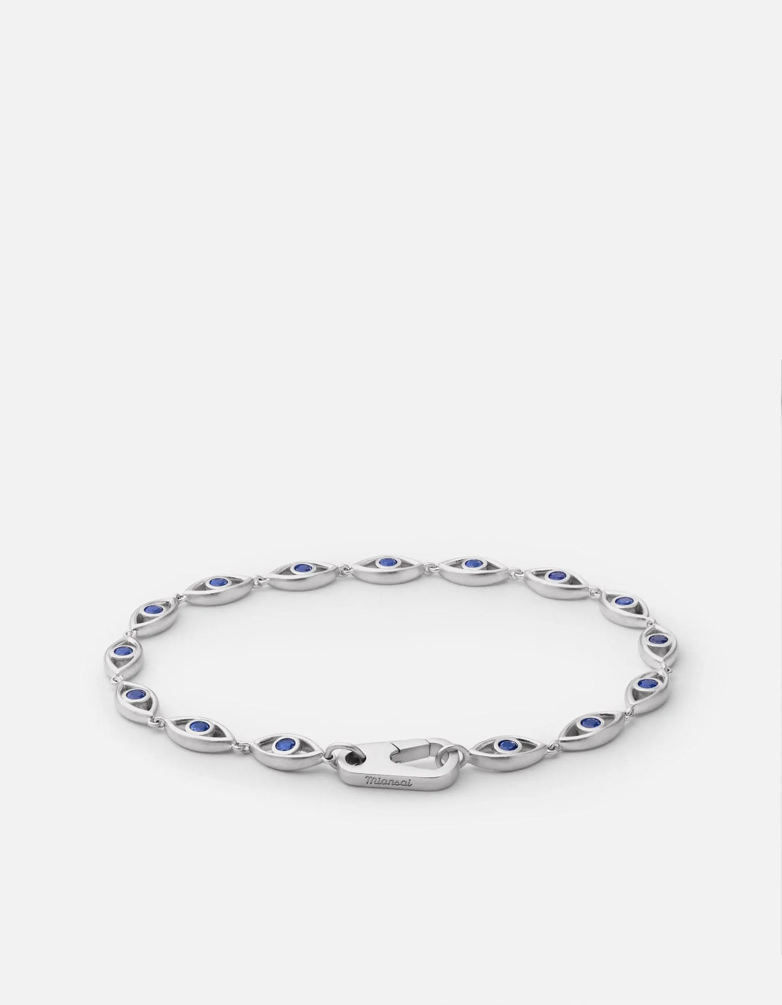 Evil Eye Bracelet, Sterling Silver/Spinels