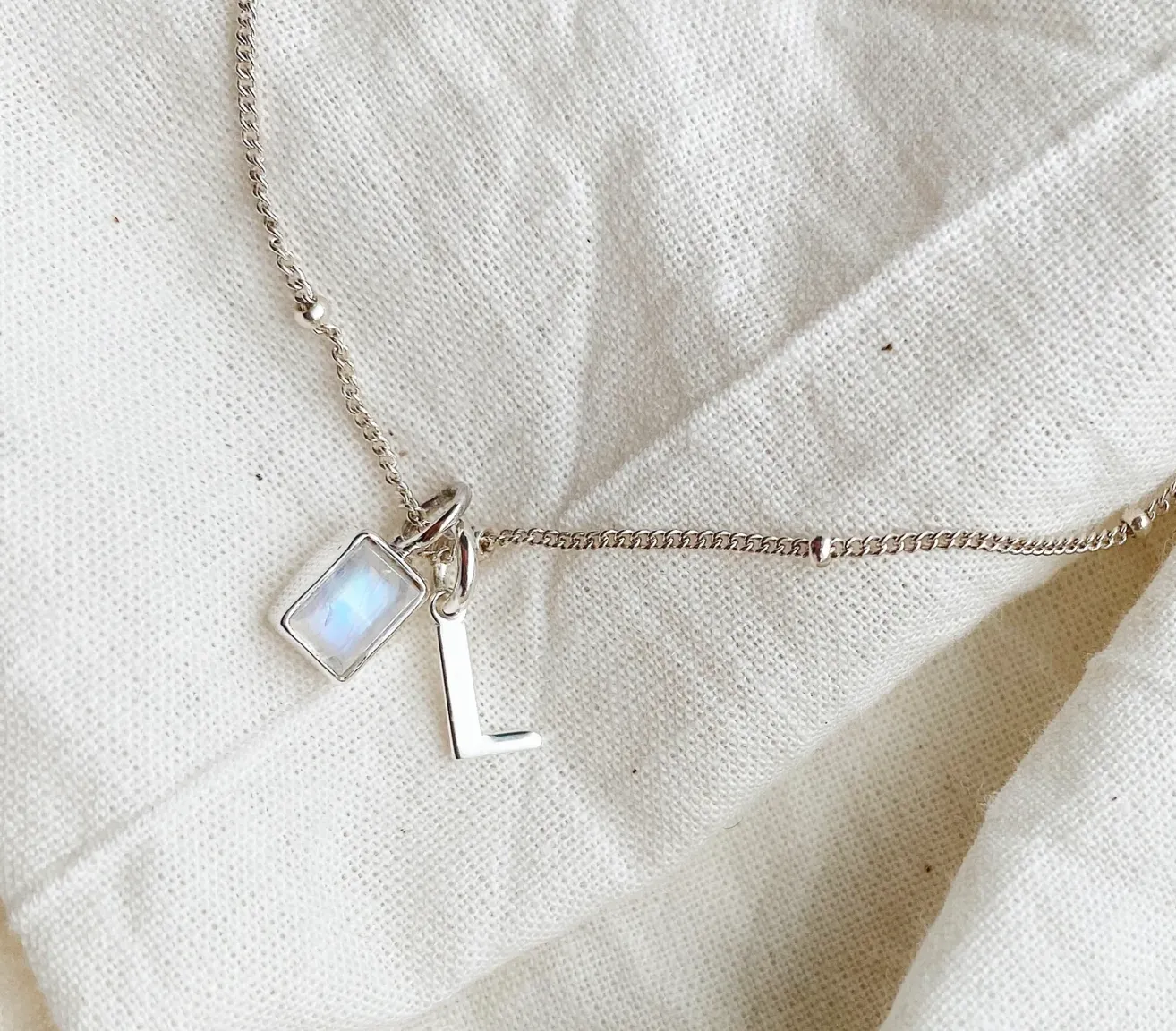 Extra initial Pendant - Silver