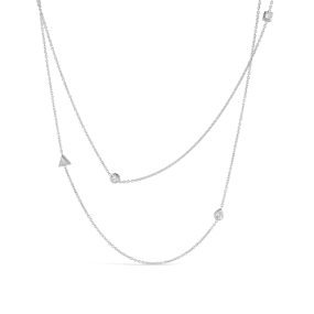 Fancy Shape Diamonds by the Yard Necklace