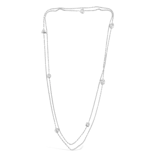 Fancy Shape Diamonds by the Yard Necklace