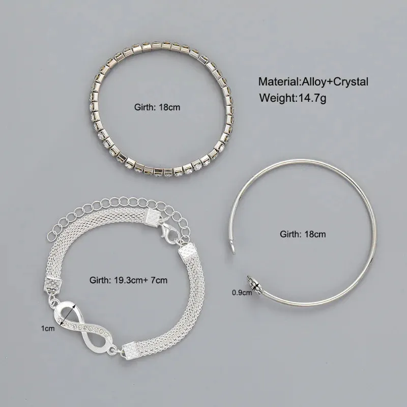 Fashion Women's Bracelet Love Open Bracelet Vintage charm bracelet Infinite Bracelet Wedding Bracelet  Anniversary Gift Jewelry