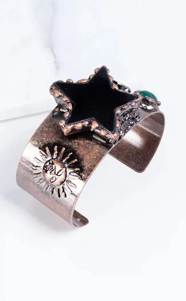 Fearless Stars Onyx Cuff Bracelet