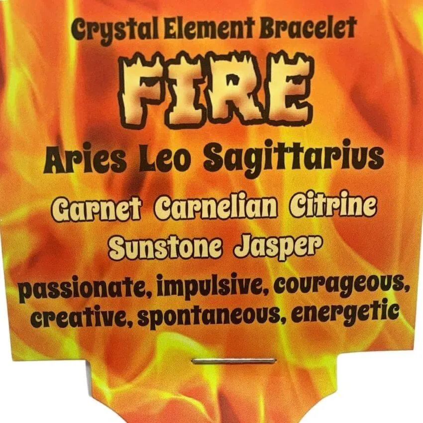 Fire | Crystal Healing Bracelet for Growth