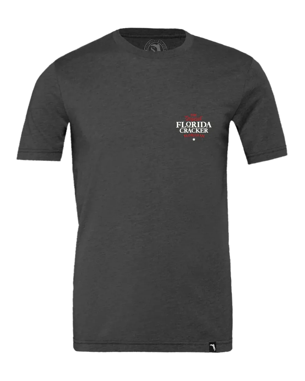 Florida Cracker Trading Co. Florida State Flag Charcoal Gray Short Sleeve T-Shirt