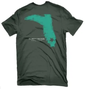 Florida Cracker Trading Men's Distressed Forrest Signature Boot T-Shirt