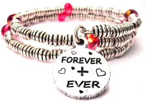 Forever   Ever Circle Curly Coil Wrap Style Bangle Bracelet