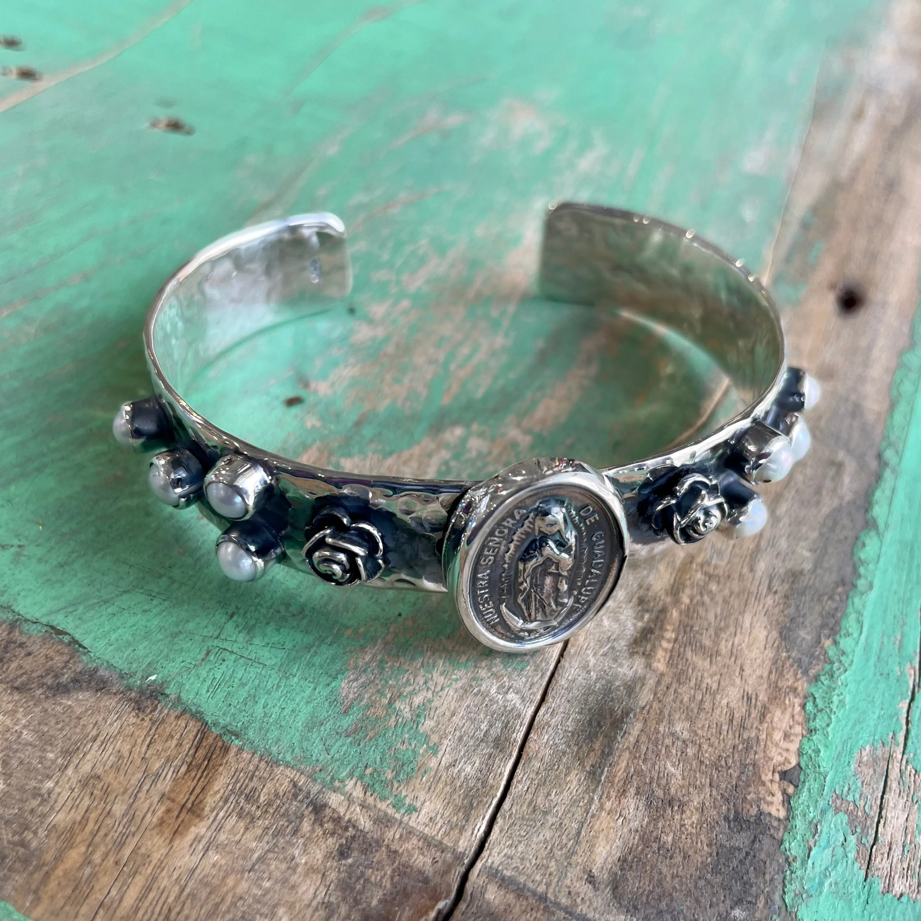 Freshwater Pearl and Sterling Silver OLG Cuff