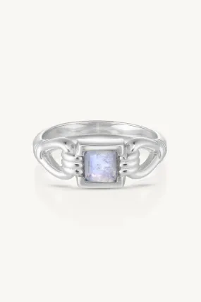Freya Moonstone Silver Ring