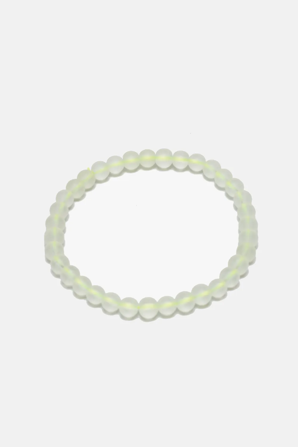 Frosted Glass Beaded Bracelet
