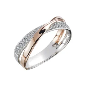 Funki Buys | Rings | Two Tone X Cross Ring for Women