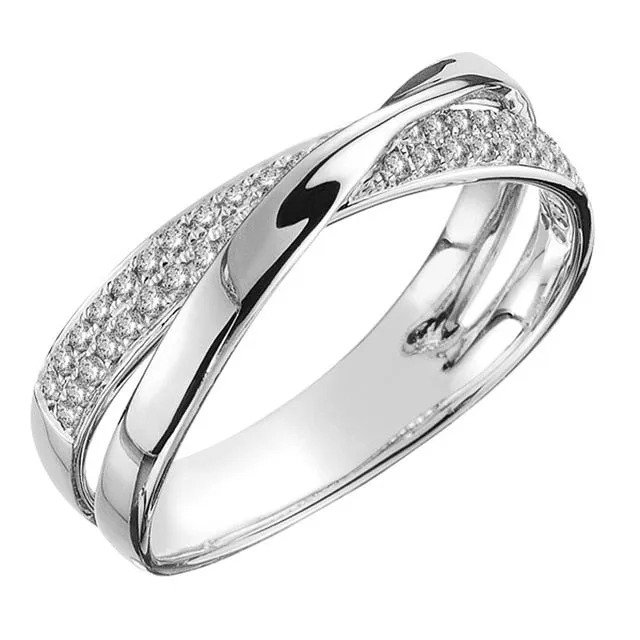 Funki Buys | Rings | Two Tone X Cross Ring for Women