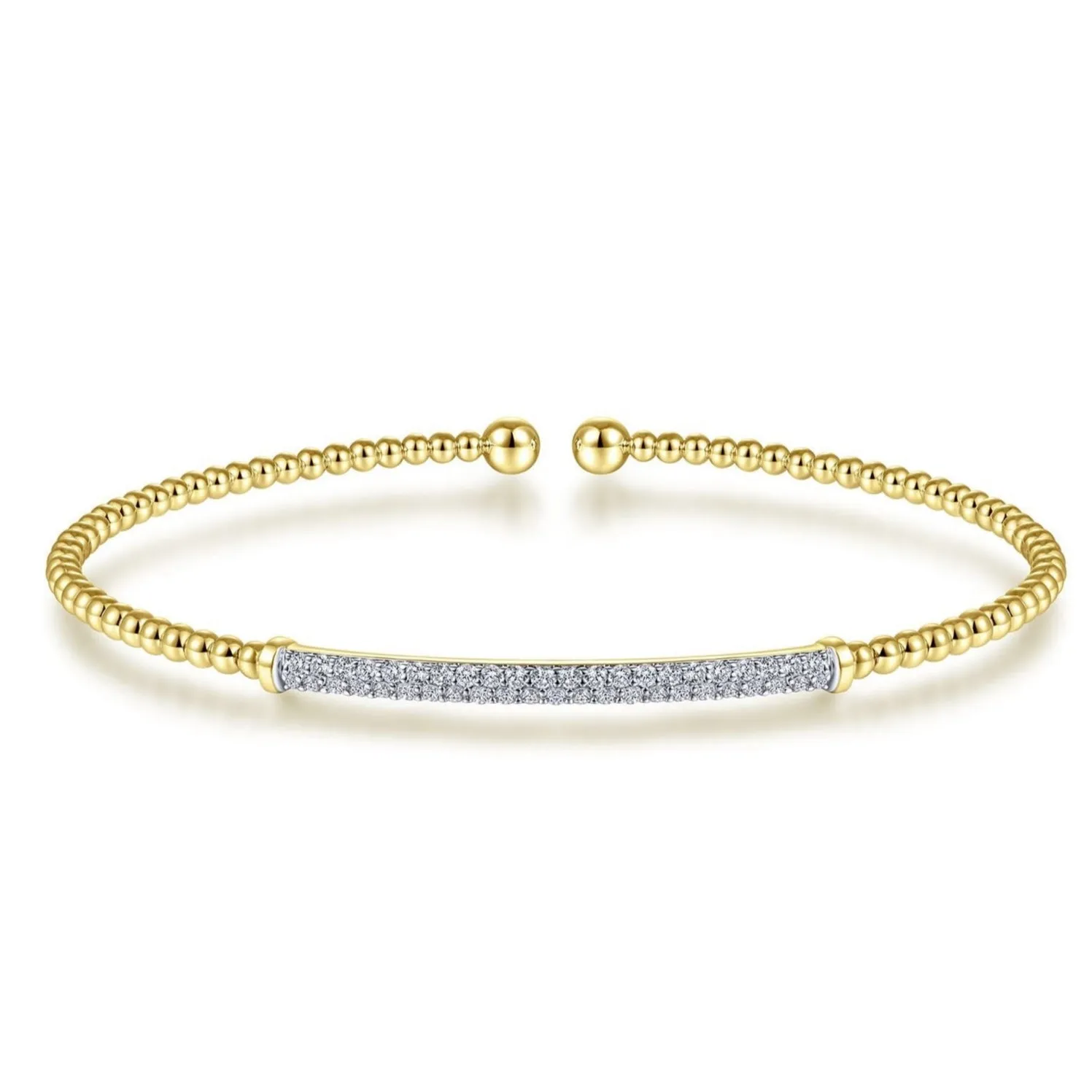 Gabriel & Co. 'Bujukan' Diamond Bar Bangle Cuff Bracelet