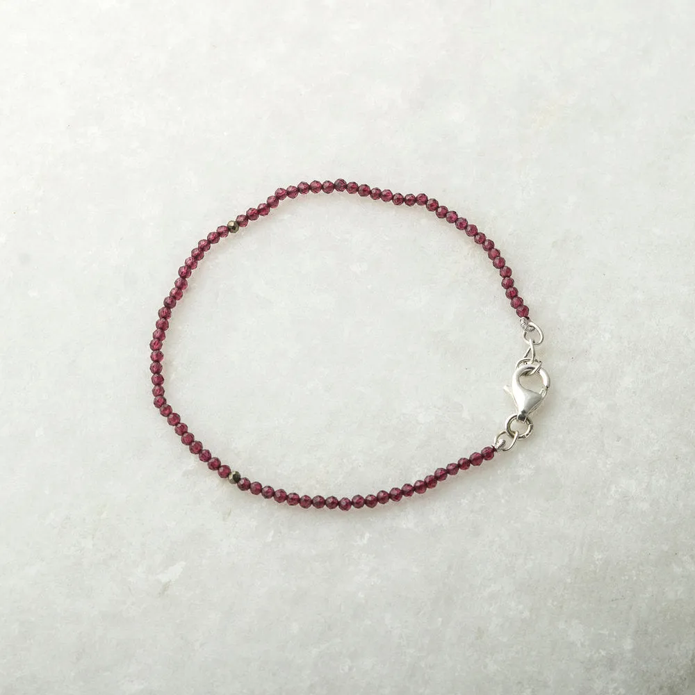 Garnet Single Bracelet