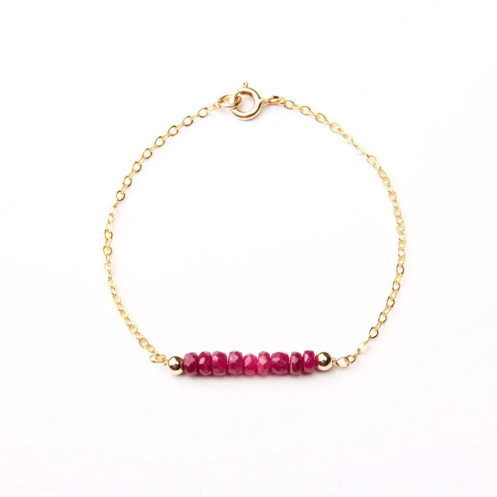 Gemstone Birthstone Bracelet - CG292B. Starts at