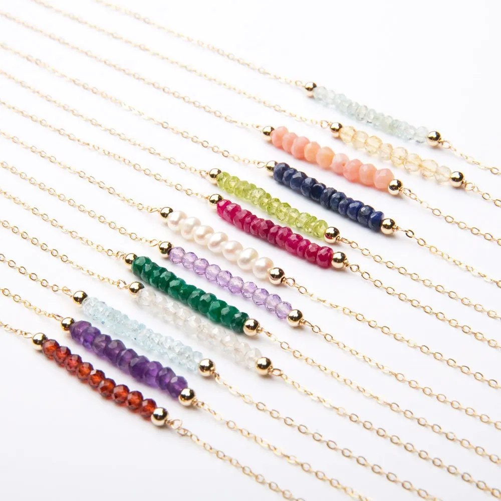 Gemstone Birthstone Bracelet - CG292B. Starts at