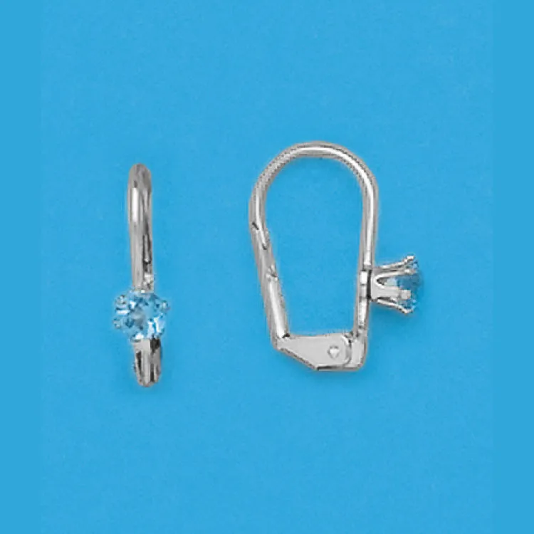 Genuine Blue Topaz Lever
