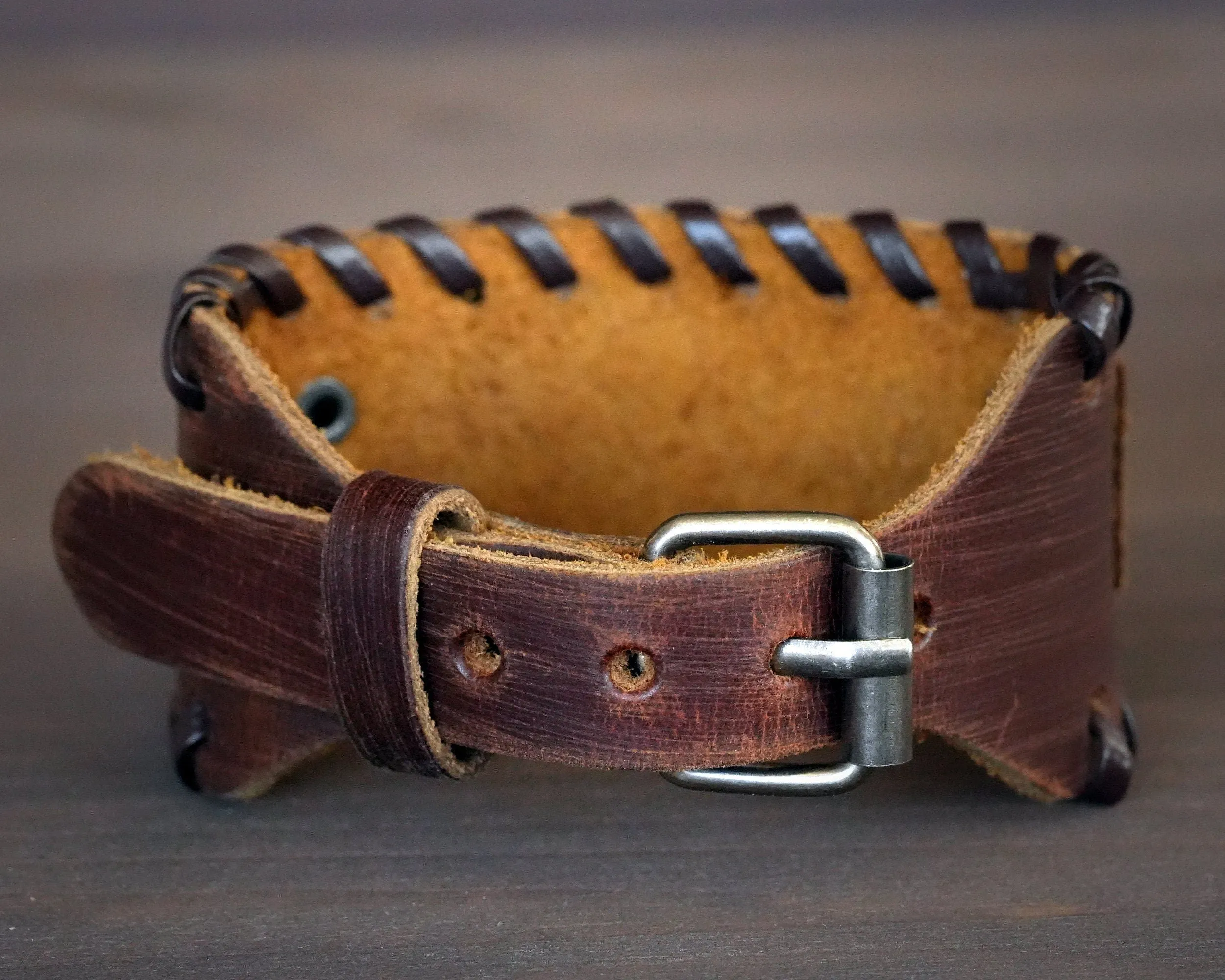 Genuine Leather Bracelet With Ouroboros Snake viper Ring For Men Women, Adjustable Wrap, Ethnic Tribal Braided Bracelet Wristbands Iternity