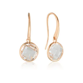 Georgini Lucent Rose Gold Large Earrings