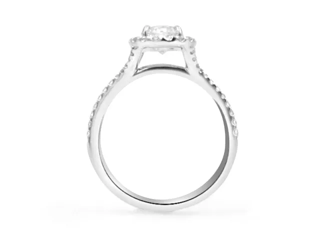 GIA Certified Henri Daussi Engagement Ring 1.09CT T.W.