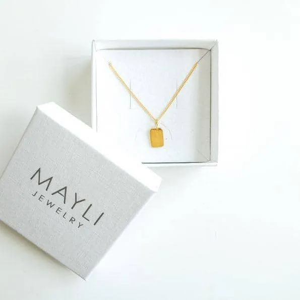 Gold initial Pendant