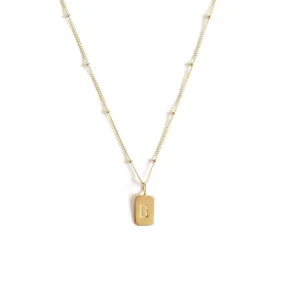 Gold initial Pendant