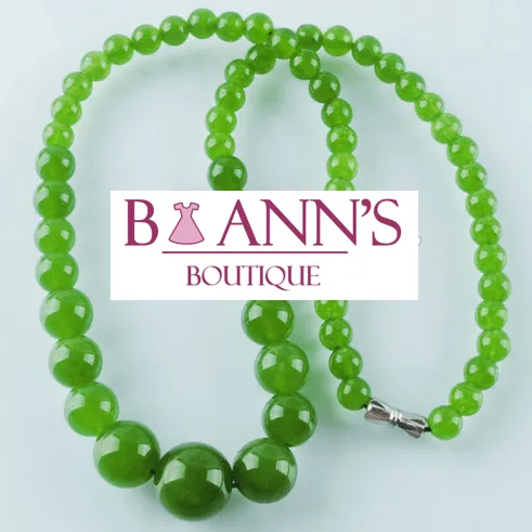 GREEN WITH ENVY BEADED NECKLACE