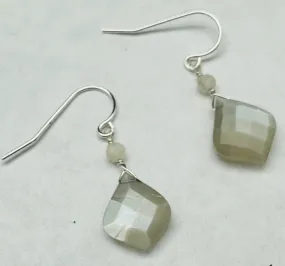 Grey Moonstone Briolettes Earrings