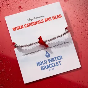 Holy Water Red Cardinal Bracelet | Silver