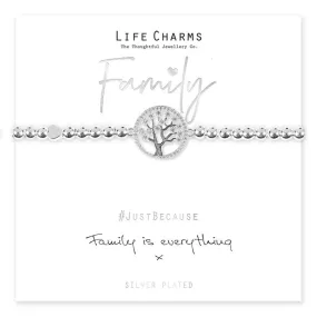Jewellery Silver Plated 'Family Is Everything' Bracelet