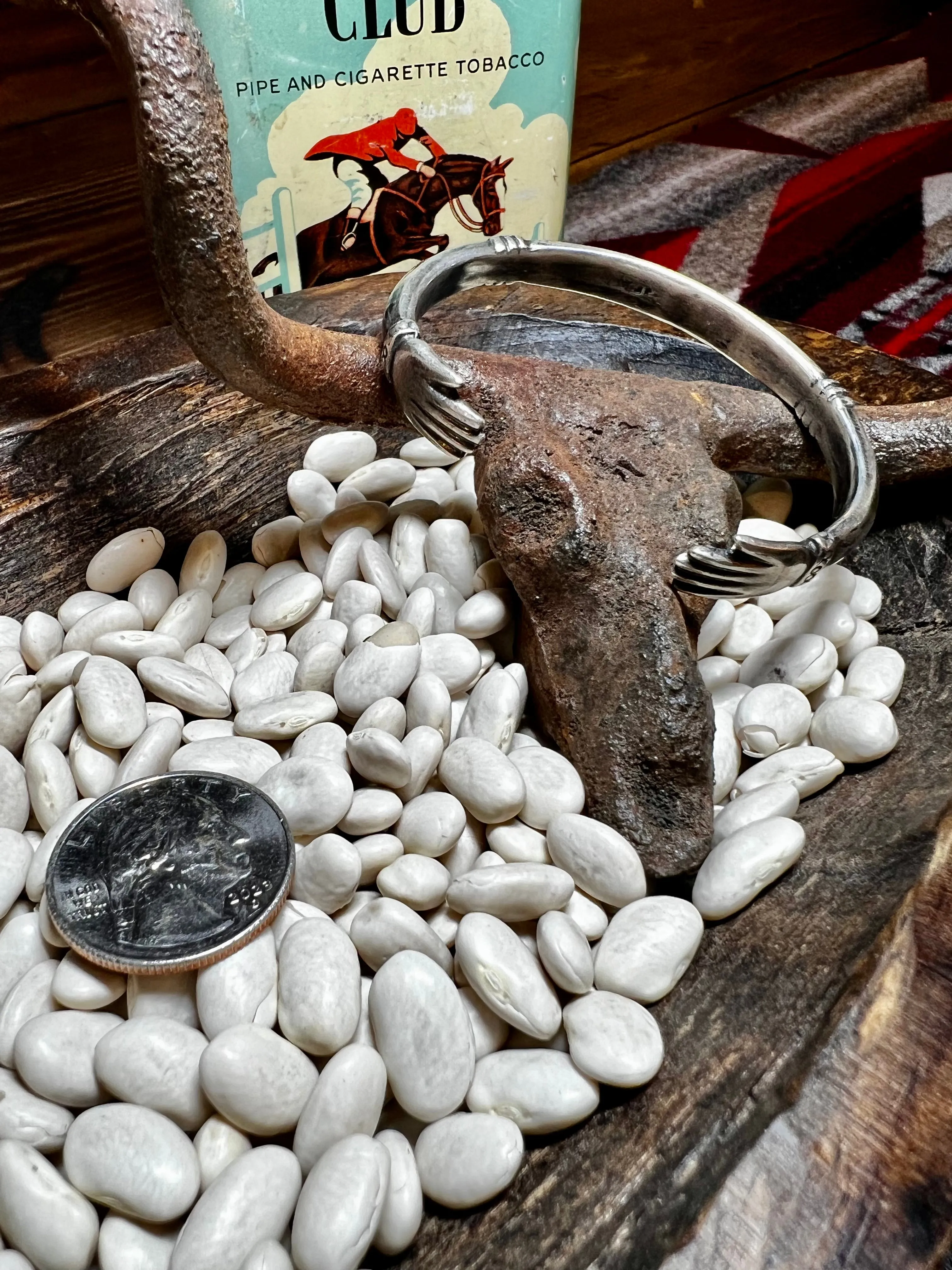 Jock Favour Coin Silver Sterling Cuff