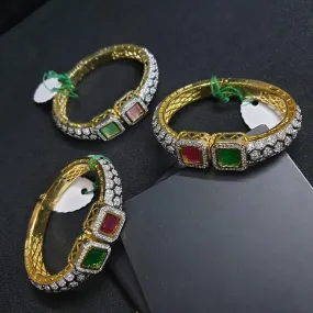 JP548 - Openable kada with cz diamonds