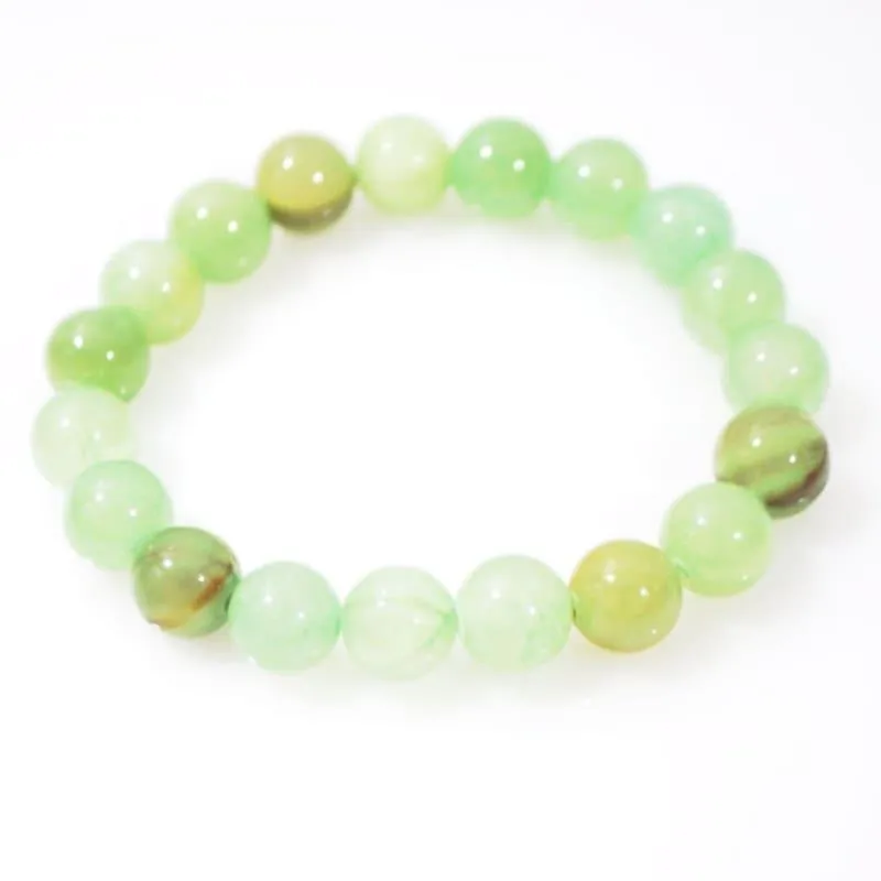 Jungle Green Natural Jade Unisex Men's Bracelets