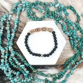 Just Bee You Bracelet in Black