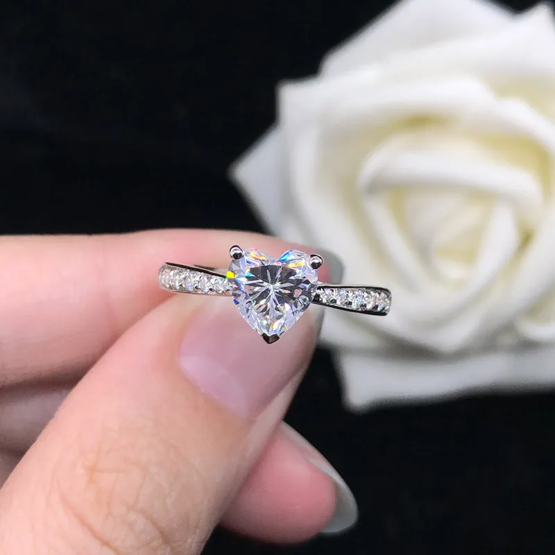 Lab Grown Half Eternity 1 Carat Diamond Ring