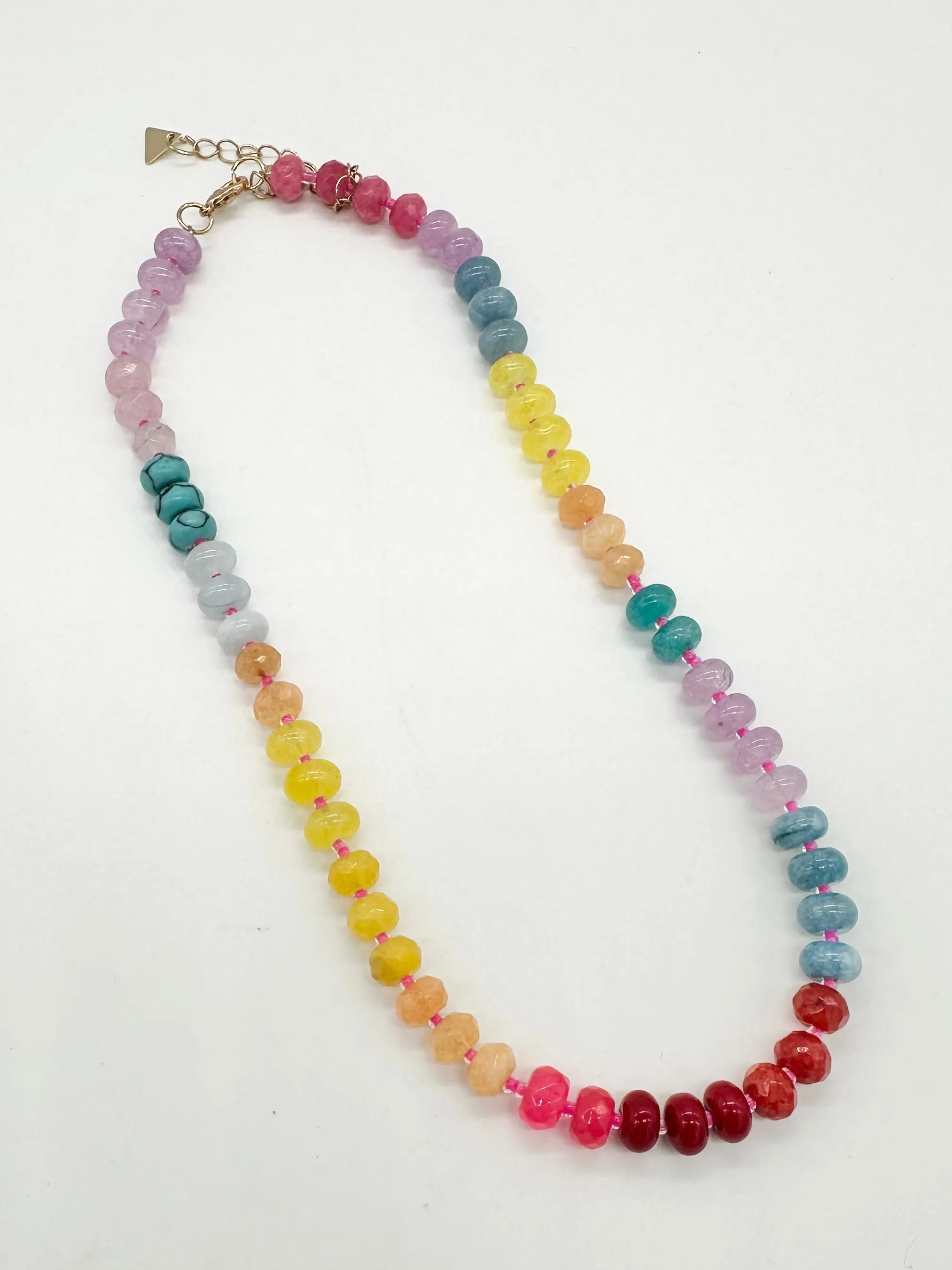 Laci Multi Beaded Stone Necklace