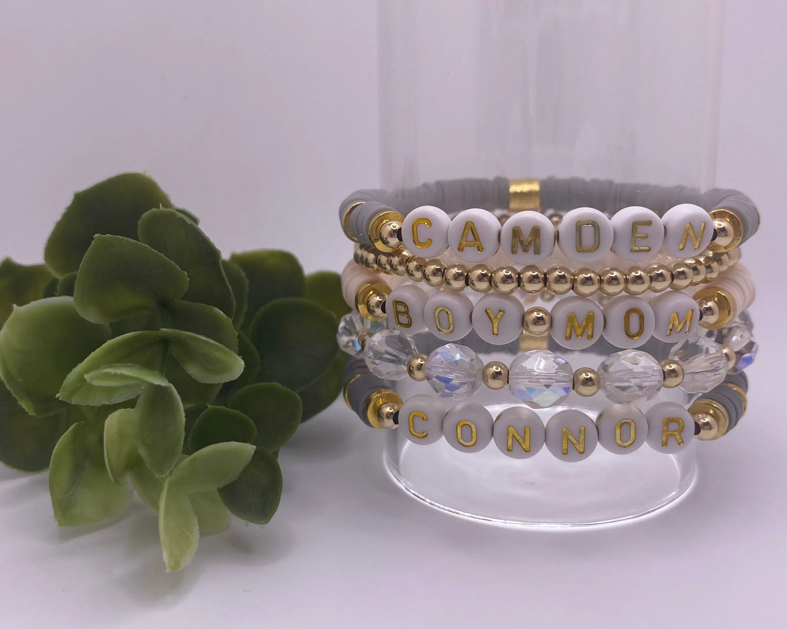 Lisa - Multi-Colored Heishi Stack Bracelets