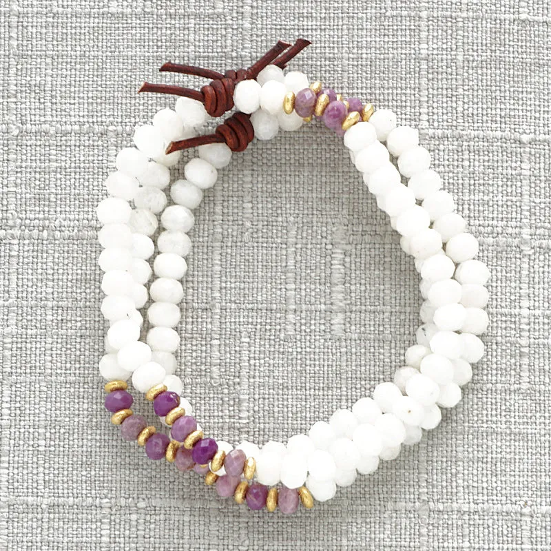 Little Notes of Love Mini Bracelet - Moonstone | Giftable Jewelry
