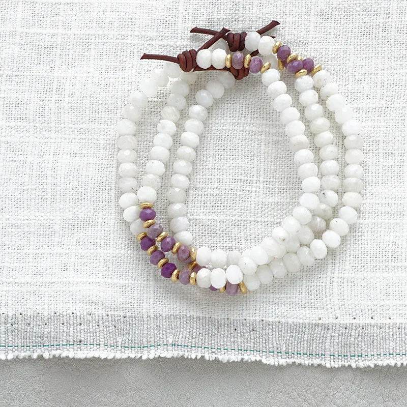 Little Notes of Love Mini Bracelet - Moonstone | Giftable Jewelry