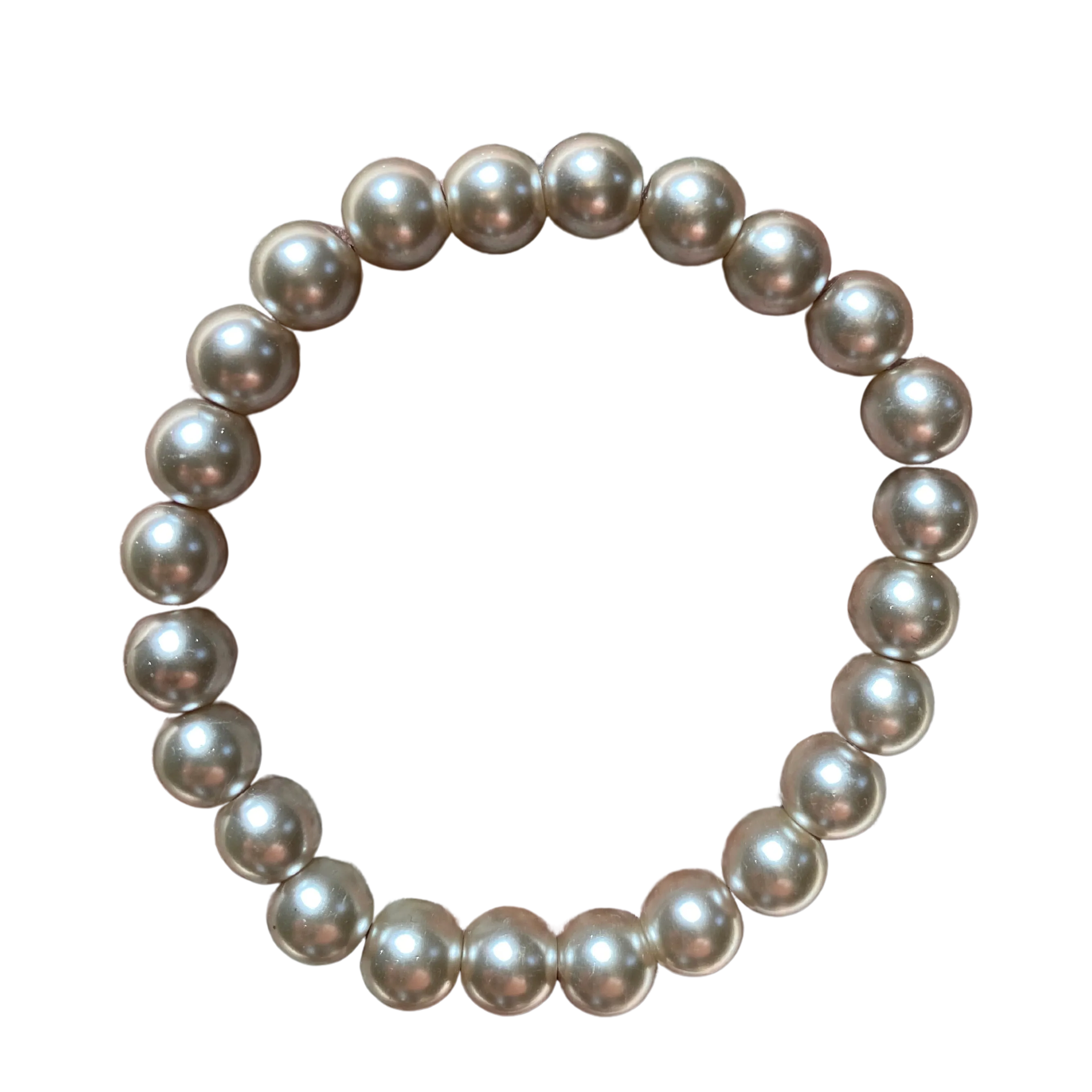 Lizard Grey Pearl 8mm Bracelet