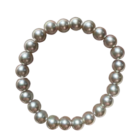 Lizard Grey Pearl 8mm Bracelet