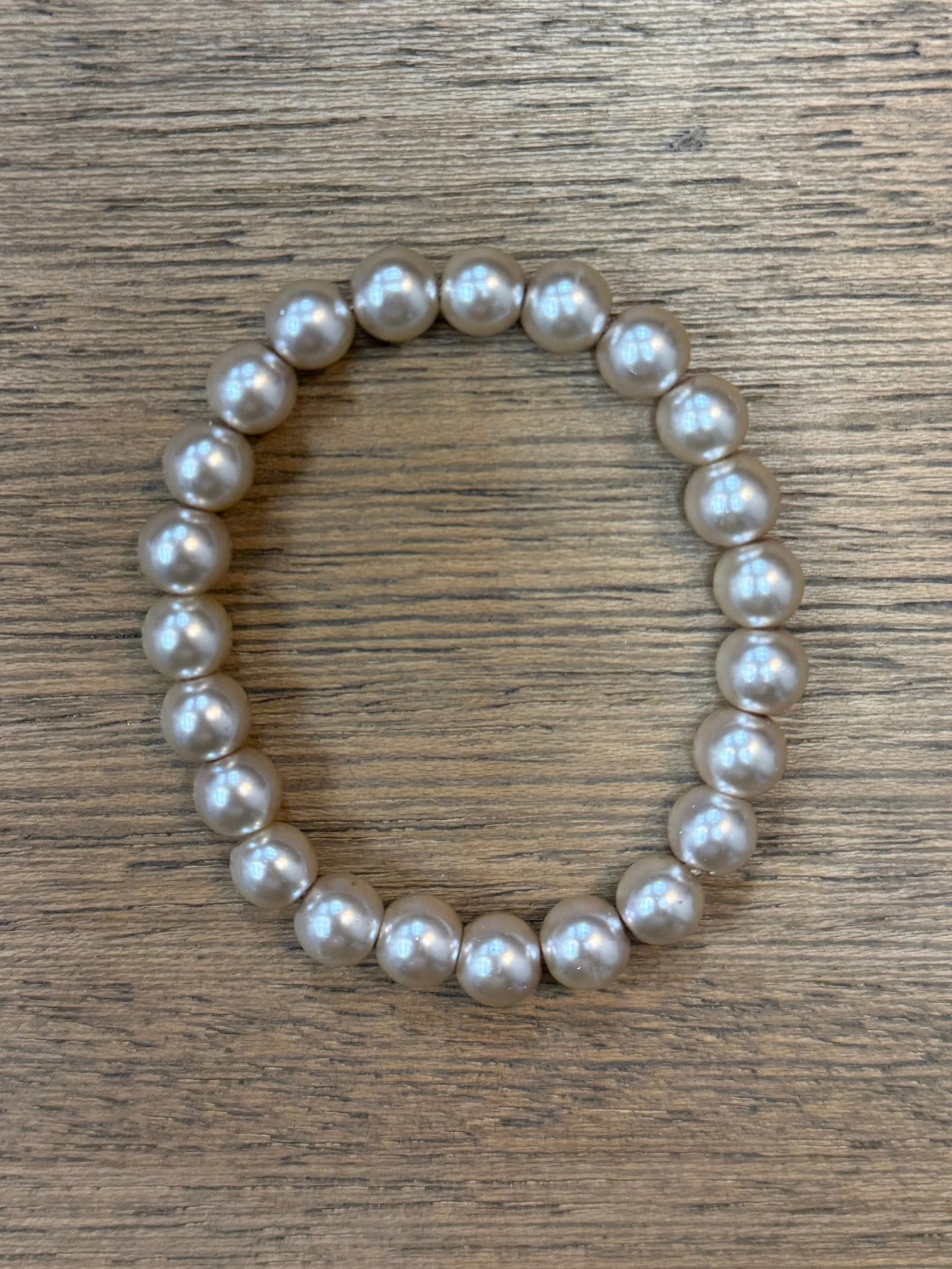Lizard Grey Pearl 8mm Bracelet